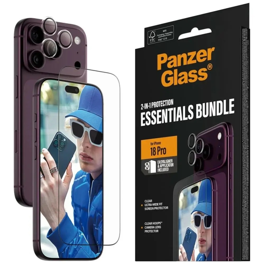 PanzerGlass Essentials 2w1 Стекло+Линза для iPhone 18 Pro – 5