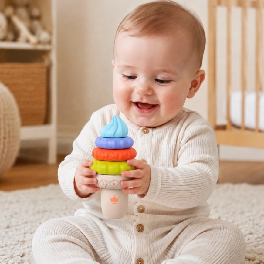 WOOPIE BABY Музыкальная головоломка для развития сенсорики "Мороженое" – 4