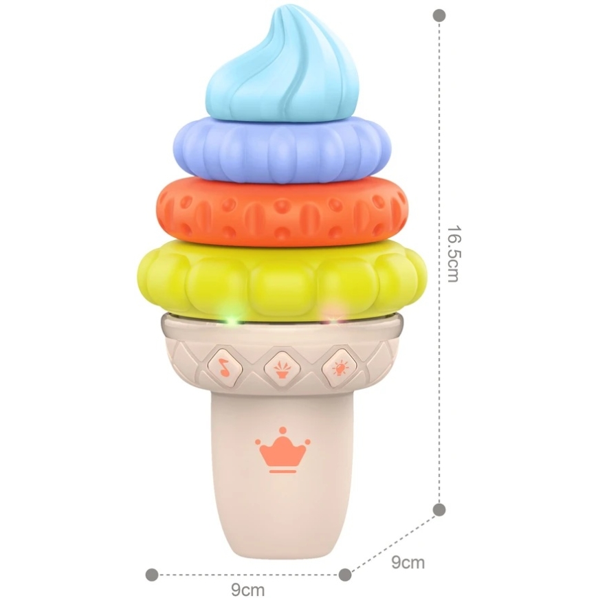 WOOPIE BABY Музыкальная головоломка для развития сенсорики "Мороженое" – 5