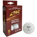 Atemi* stalo teniso kamuoliukai, balti, 6 vnt.