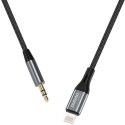 Dudao Lightning mini jack 3.5mm audio kaabel 1m hall (L11PRO) Dudao Lightning mini jack 3.5mm audio kaabel 1m hall (L11PRO)