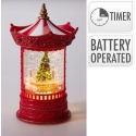 Mondex Christmas carousel with water and glitter, LED lighting, 15.5 x 15.5 x 26 cm Mondex Christmas carousel with water and glitter, LED lighting, 15.5 x 15.5 x 26 cm