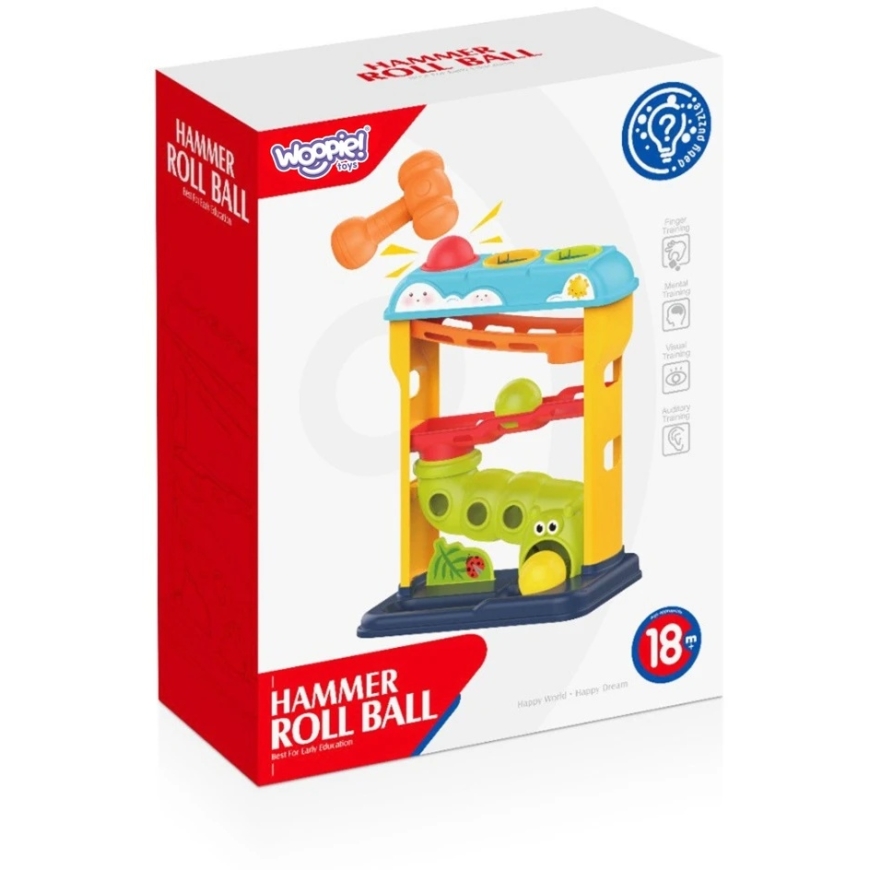 WOOPIE BABY Educational Ball Track with Hammer Pop-Up Punch – 5