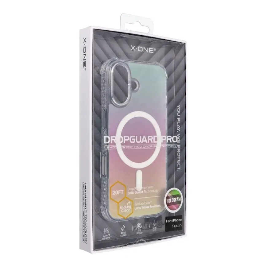 X-ONE Dropguard Pro suderinamas su MagSafe iPhone 17 holograma – 2