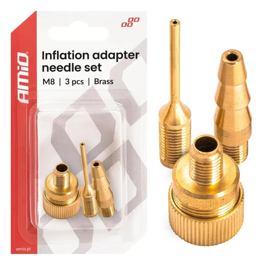 Piepūšanas adatu adapteru komplekts M8 AMIO-04502