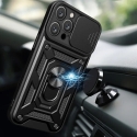 Hybrid Armor Camshield telefoni ümbris alusega iPhone 16 Pro Max must (kaamera kaitsega) Hybrid Armor Camshield telefoni ümbris alusega iPhone 16 Pro Max must (kaamera kaitsega)