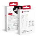 Forcell F-Energy C703 data transfer and charging cable | MFI | USB-A to Lightning | 12W | 1m | white Forcell F-Energy C703 data transfer and charging cable | MFI | USB-A to Lightning | 12W | 1m | white