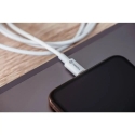 Forcell F-Energy C703 duomenų perdavimo ir įkrovimo laidas | MFI | USB-A į Lightning | 12W | 1m | baltas Forcell F-Energy C703 duomenų perdavimo ir įkrovimo laidas | MFI | USB-A į Lightning | 12W | 1m | baltas