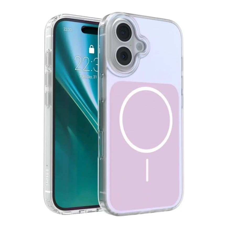 Etteri Hidden Pearl Epoxy Mag telefono dėklas iPhone 16 rožinis