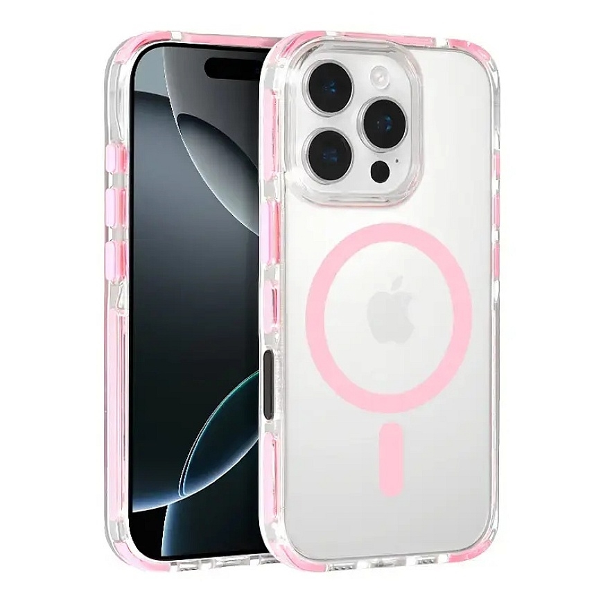 Tel Protect Strap Clear telefono dėklas iPhone 16 Pro rožinis – 2