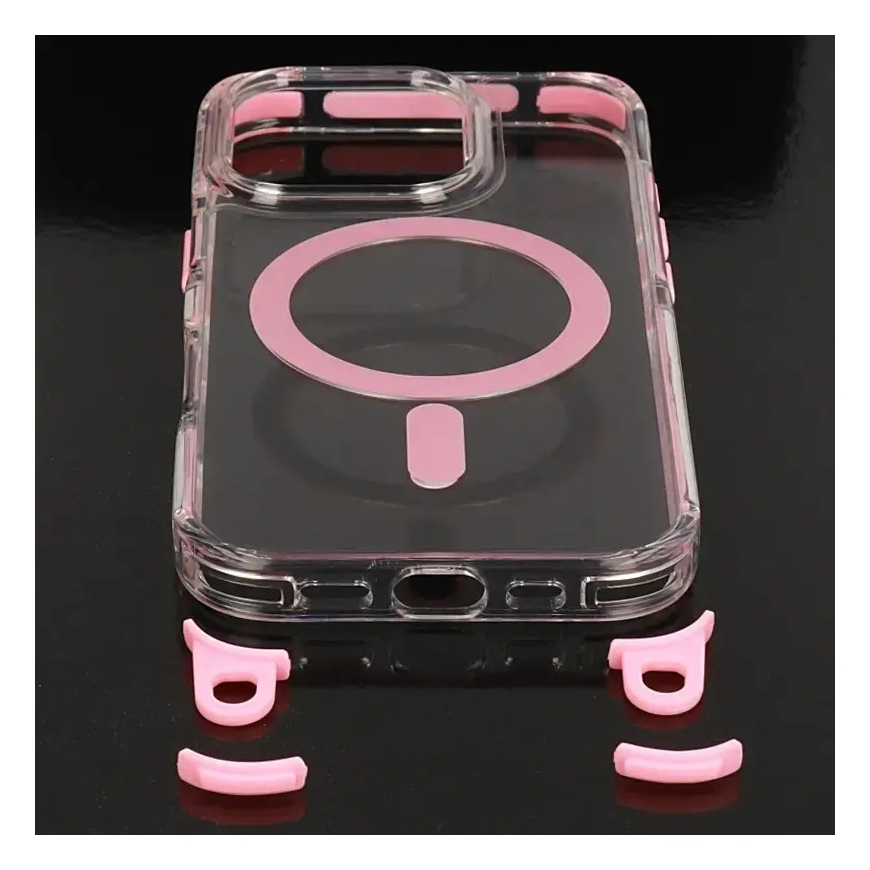 Tel Protect Strap Clear чехол для телефона iPhone 16 Pro розовый – 3