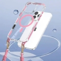 Tel Protect Strap Clear phone case for iPhone 16 Pro pink Tel Protect Strap Clear phone case for iPhone 16 Pro pink