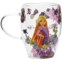 Widdop Co Disney Rapunzel ziedu dekoratīvā stikla krūze Widdop Co Disney Rapunzel ziedu dekoratīvā stikla krūze