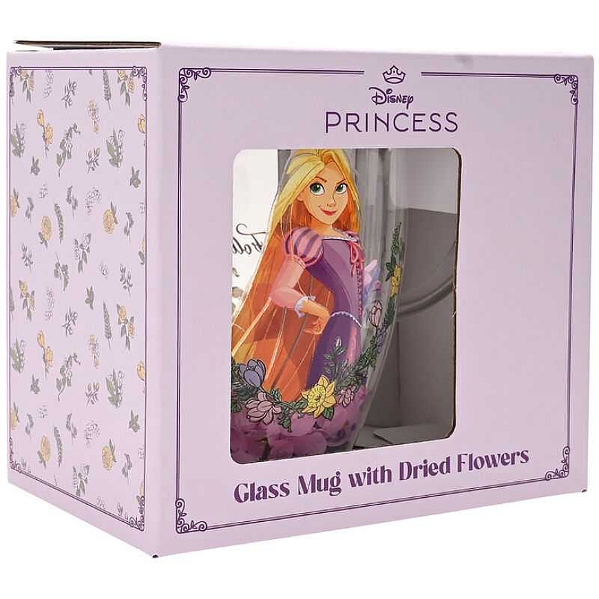 Widdop Co Disney Rapunzel floral decorative glass mug – 3