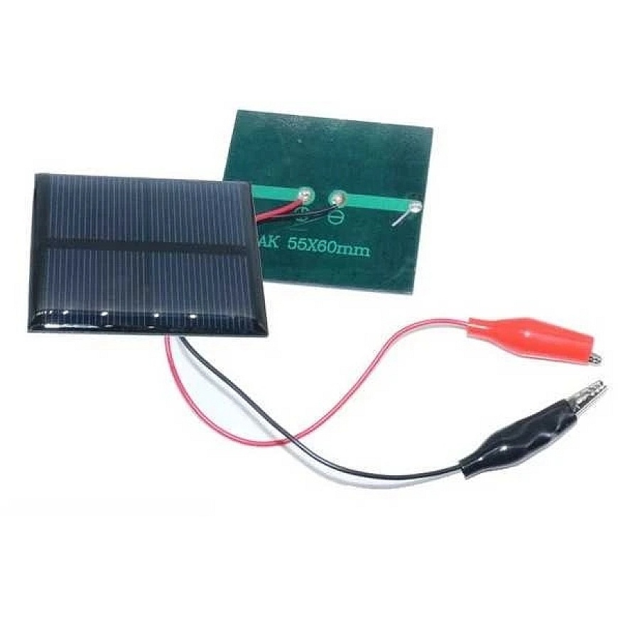 Oem Päikesepaneel - 0.45W 3V - 55x60x3mm - Päikesepatarei - Fotovoltäänpaneel - Pv