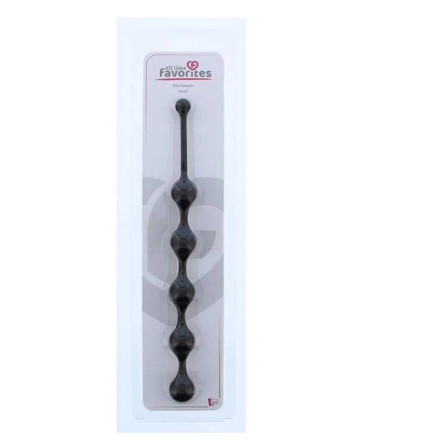 Dream Toys ALWAYS FAVORITE FIVE BLACK ANAL BEADS
