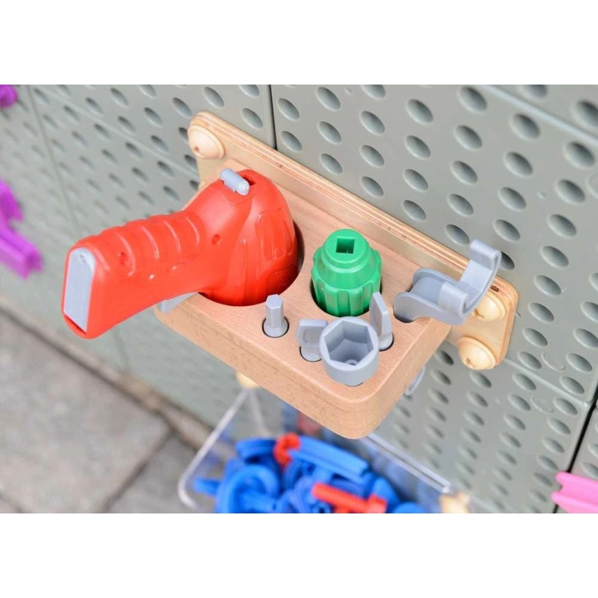 MASTERKIDZ STEM tvirtinimo plokštės 2 x 120 x 80 cm + XXL priedų rinkinys – 5