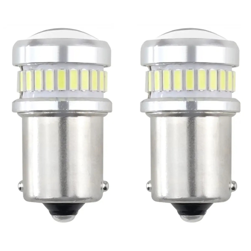 LED CANBUS 3014 24SMD + 3030 6SMD 1156 BA15S P21W R10W R5W 12V/24V, белый