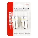 LED CANBUS 3014 24SMD + 3030 6SMD 1156 BA15S P21W R10W R5W 12V/24V, balta LED CANBUS 3014 24SMD + 3030 6SMD 1156 BA15S P21W R10W R5W 12V/24V, balta