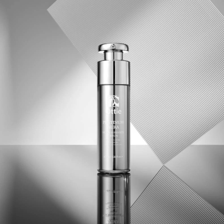 Сыворотка для лица "Ottie Platinum Line" увлажняющая, подтягивающая и уменьшающая морщины, дневная и ночная, 40 мл