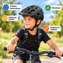 Lean Velosipēdu ķivere MTB ar noņemamu vizieri, melna, 35,5 × 21 × 17,5 cm Lean Velosipēdu ķivere MTB ar noņemamu vizieri, melna, 35,5 × 21 × 17,5 cm