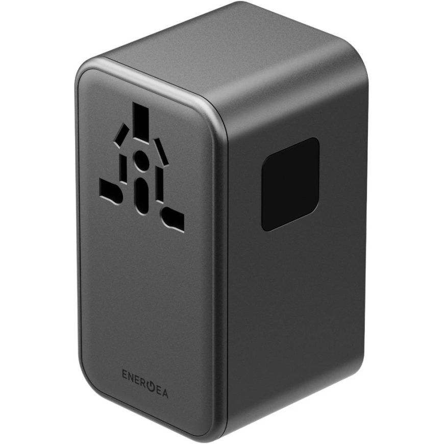 Energea TravelWorld GaN 160W PD 3x USB-C / USB-A Gunmetal Wall Charger – 4