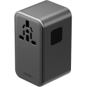 Energea TravelWorld GaN 160W PD 3x USB-C / USB-A Gunmetal seinälaturi Energea TravelWorld GaN 160W PD 3x USB-C / USB-A Gunmetal seinälaturi