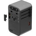 Energea TravelWorld GaN 160W PD 3x USB-C / USB-A Gunmetal sienas lādētājs Energea TravelWorld GaN 160W PD 3x USB-C / USB-A Gunmetal sienas lādētājs