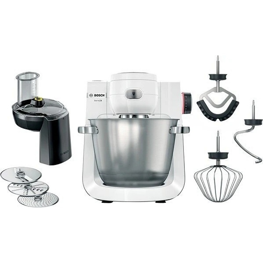 Bosch MUMS6EW13D Kitchen Machine (white/stainless steel, 1600 watts, 6 series)