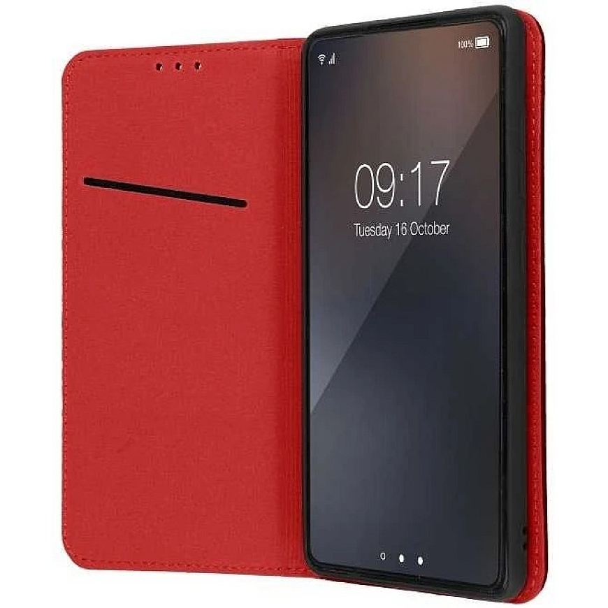 ОЕМ чехол с крышкой Samsung S26 PLUS Smart Pro Book бордовая кожа – 3