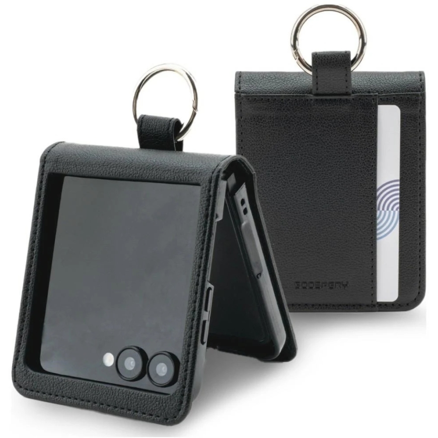 Mercury Basic Diary maciņš Samsung Galaxy Z Flip8, melns