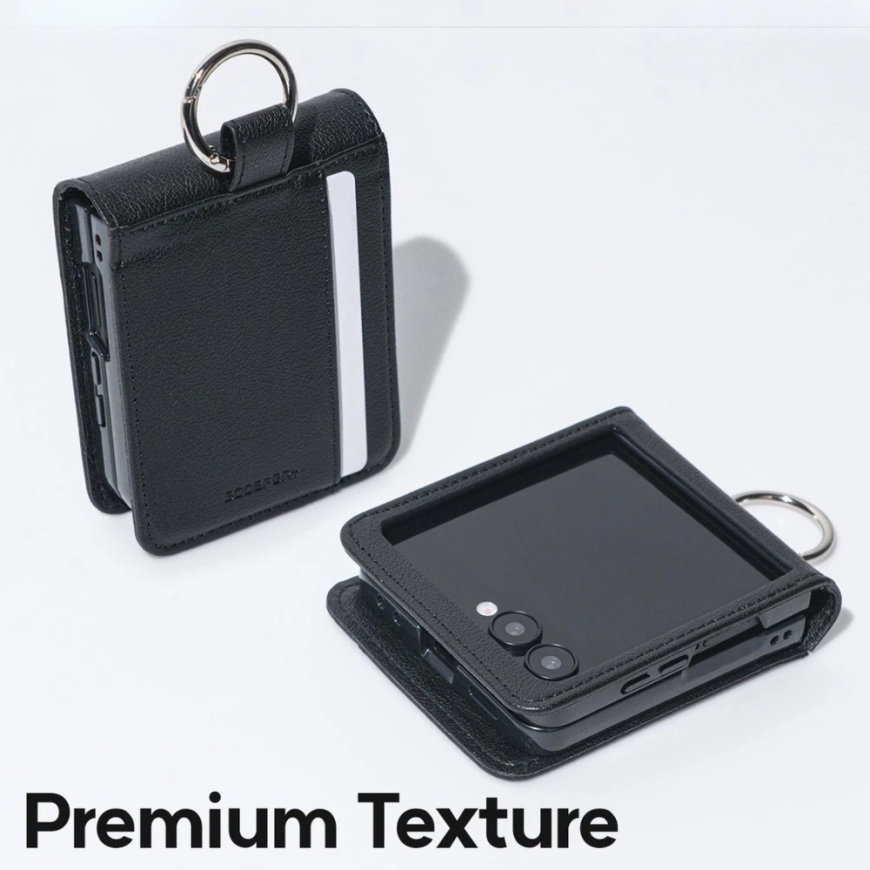 „Mercury Basic Diary“ dėklas, skirtas „Samsung Galaxy Z Flip8“, juodas – 2