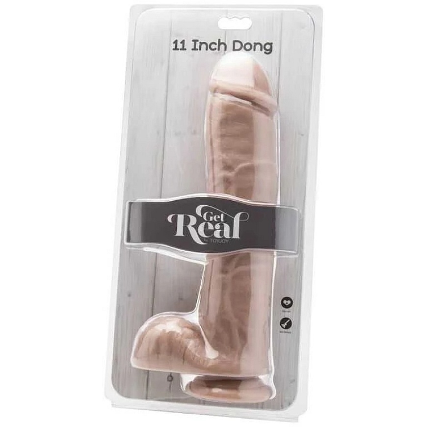 Get Real TOYJOY Дилдо с присоской, большой реалистичный пенис, 28 см – 4