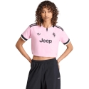 Women's adidas Juventus 26/27 Away Cropped Jersey pink-black KB8842 (L) Women's adidas Juventus 26/27 Away Cropped Jersey pink-black KB8842 (L)