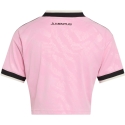 Женская футболка adidas Juventus 26/27 Away Cropped Jersey розово-черная KB8842 (L) Женская футболка adidas Juventus 26/27 Away Cropped Jersey розово-черная KB8842 (L)