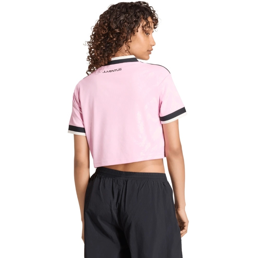 Moteriški marškinėliai adidas Juventus 26/27 Away Cropped Jersey rožinė-juoda KB8842 (L) – 4