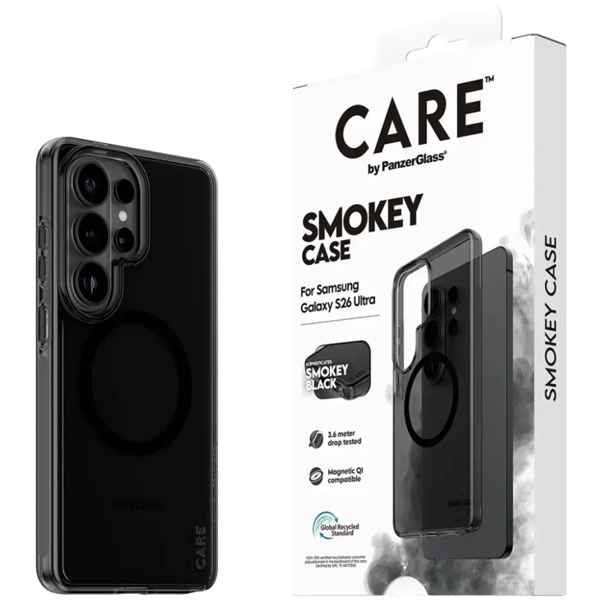 CARE by PanzerGlass Urban Explorer Smokey w. Black Qi telefoni ümbris Samsung Galaxy S26 Ultra (S948) must – 5