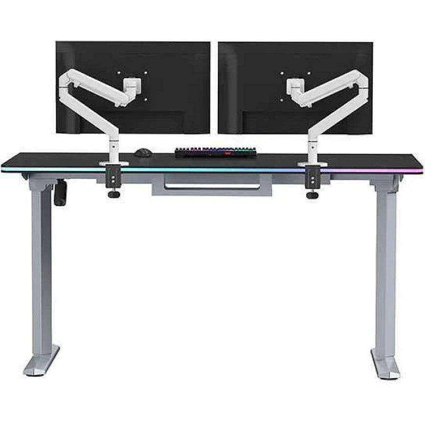 ULTRADESK QUEST žaidimų stalas, 140x70cm, 72-120cm, pilkai juodas – 4