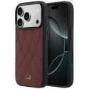 Mercedes Leather Crossed Lines phone case with MagSafe support for iPhone 18 Pro Max | iPhone 17 Pro Max red Mercedes Leather Crossed Lines phone case with MagSafe support for iPhone 18 Pro Max | iPhone 17 Pro Max red