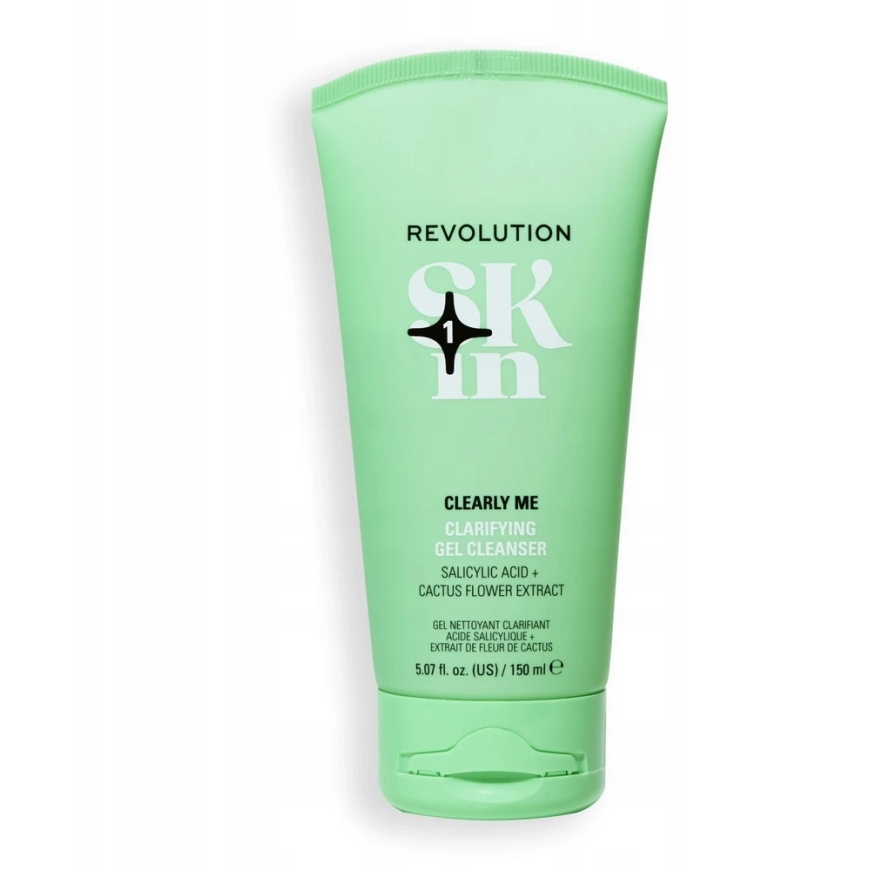 "Revolution Skincare Clearly Me" 2% salitsüülhappe puhastusgeel näole, eemaldab mustuse, 150 ml – 2