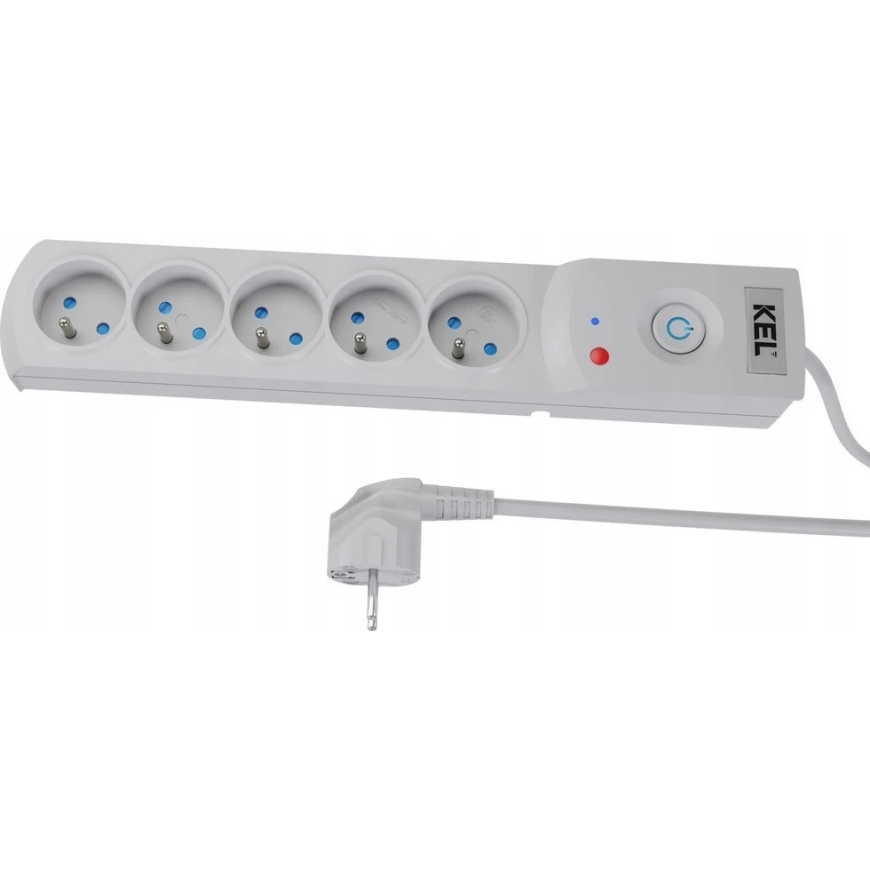 Plastrol Virtapistoke sulakkeella ja ylijännitesuojajärjestelmällä Professional, 5 pistoketta, pituus 3 m, 10 A, 230 V, 2300 W, – 4