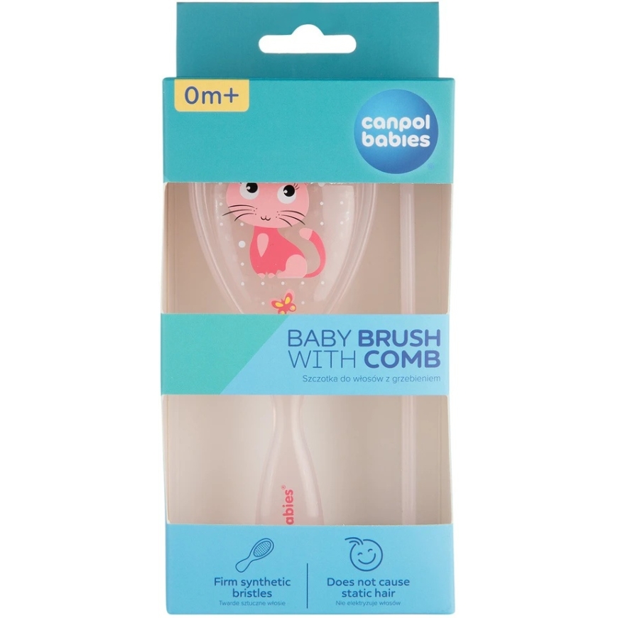 Canpol babies Bērnu suku un ķemmīšu komplekts, 0+, rozā – 3