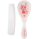 Kūdikių šepetėlio ir šukų rinkinys Canpol babies, 0+, rožinis Kūdikių šepetėlio ir šukų rinkinys Canpol babies, 0+, rožinis