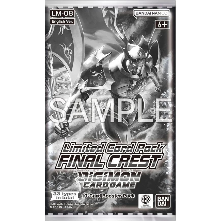 Bandai Tcg Digimon Card Game ограниченный пакет карт FINAL CREST LM-08