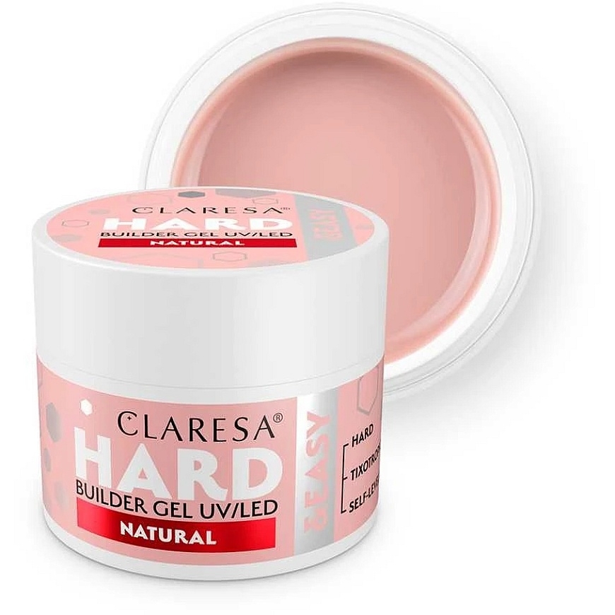 Activeshop Kietas modeliavimo gelis Claresa Hard&Easy Natural, 12 g