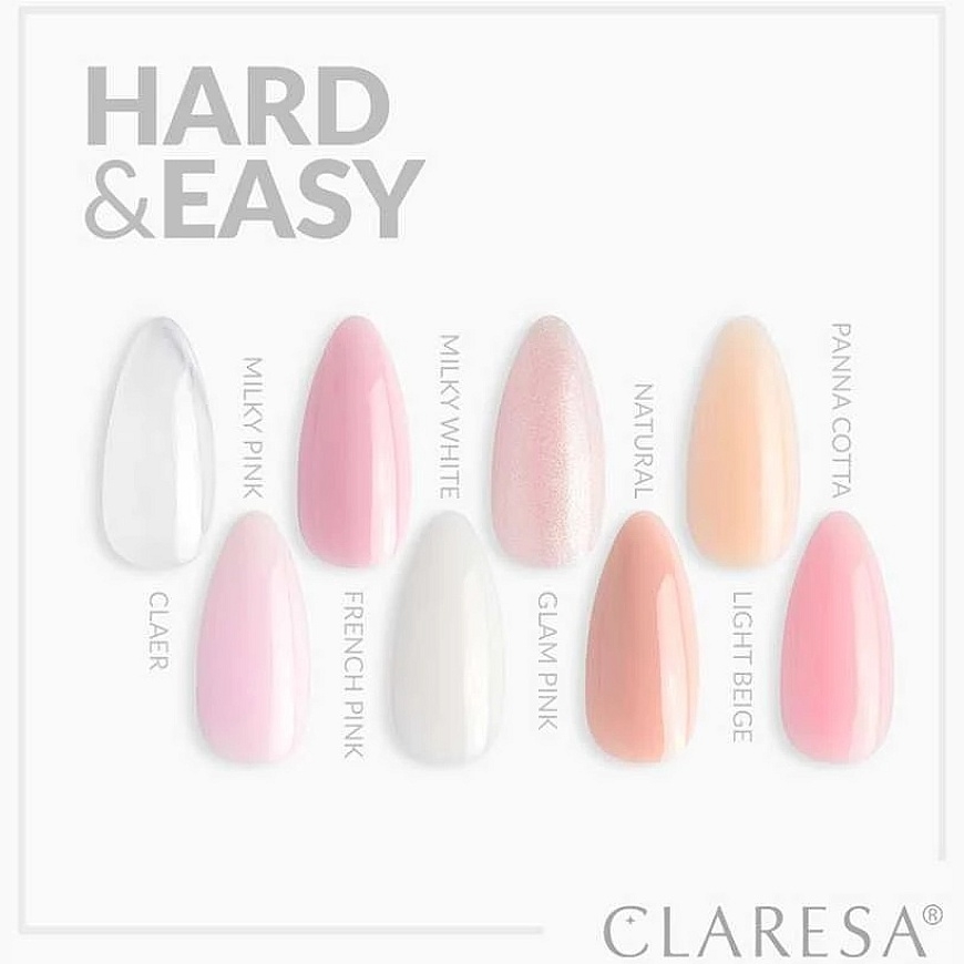 Activeshop Kietas modeliavimo gelis Claresa Hard&Easy Natural, 12 g – 4