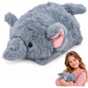 Lean Toys Pehmeä norsu, harmaa, 16 × 10 × 8 cm Lean Toys Pehmeä norsu, harmaa, 16 × 10 × 8 cm
