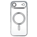 Metallinen puhelinkotelo MagSafe-tuesta iPhone 17 Air hopea Metallinen puhelinkotelo MagSafe-tuesta iPhone 17 Air hopea