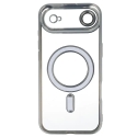 Metallic phone case with MagSafe support for iPhone 17 Air silver Metallic phone case with MagSafe support for iPhone 17 Air silver