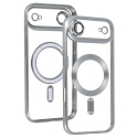 Metallic phone case with MagSafe support for iPhone 17 Air silver Metallic phone case with MagSafe support for iPhone 17 Air silver